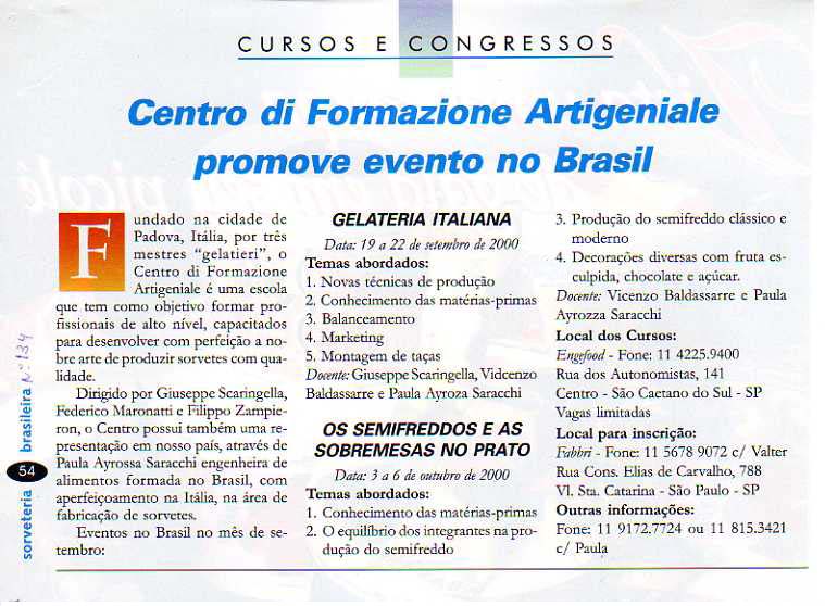 Evento do Centro de Formazione Artigeniale