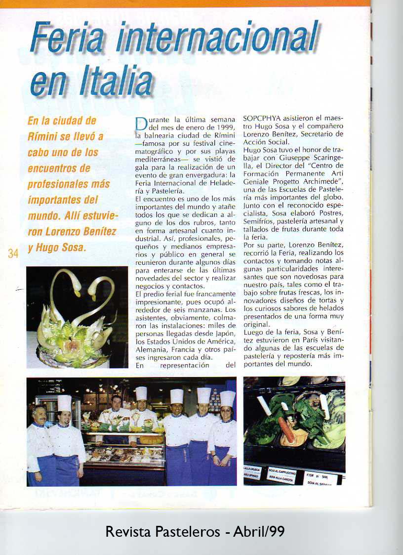 Feria Internacional Na Itália 2004 – Revista Pasteleros
